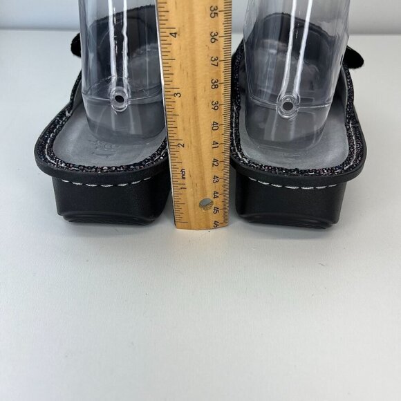 Alegria KYL -889xw Kylee Metallic Leather Upper Slide Sandals Wedge Slip On Shoe - Picture 11 of 12